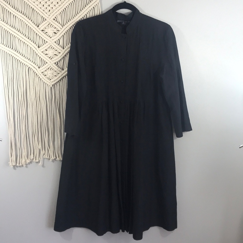 LAFAYETTE 148 NEW YORK Sheer button front duster10